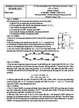 Đề thi chọn học sinh giỏi cấp tỉnh môn Hóa học Lớp 9 THCS - Năm học 2019-2020 - Sở giáo dục và đào tạo Quảng Bình